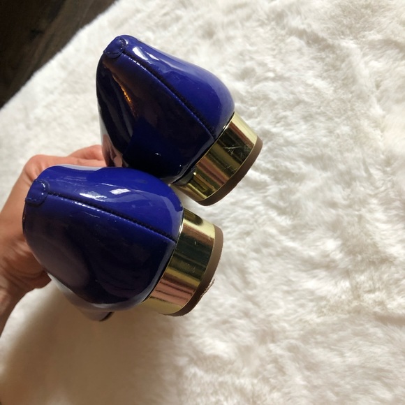 J. Crew Janey Patent Flat Deep Violet 6 Italy - Picture 4 of 5